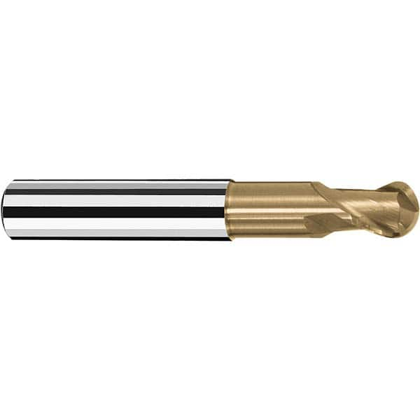 Fraisa - 3/16" Diam, 3/16" LOC, 2 Flute Solid Carbide Ball End Mill - All Tool & Supply