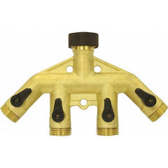 Gilmour - Garden Hose Fittings & Repair Kits Type: Shut-Off Valve Connector Type: Male; Female - All Tool & Supply