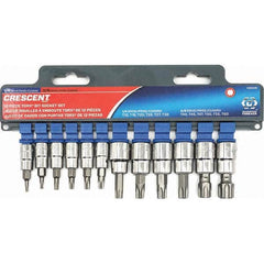 Crescent - Hex & Torx Bit Socket Sets Type: Torx Bit Socket Set Drive Size: 1/4, 3/8 - All Tool & Supply