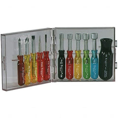 Xcelite - Screwdriver Sets Screwdriver Types Included: Nut Drivers; Phillips; Slotted Number of Pieces: 11 - All Tool & Supply