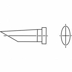 Weller - Soldering Iron Tips; Type: Round Slope Tip ; For Use With: WP8; WSP80; WXP80 - Exact Industrial Supply