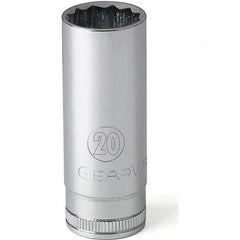 Deep Hand Socket: 14 mm Socket, 6-Point Polished