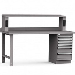 Rousseau Metal - Stationary Work Benches, Tables Type: Work Bench Top Material: Painted Steel - All Tool & Supply