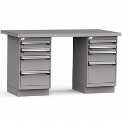 Rousseau Metal - Stationary Work Benches, Tables Type: Work Bench Top Material: Painted Steel - All Tool & Supply