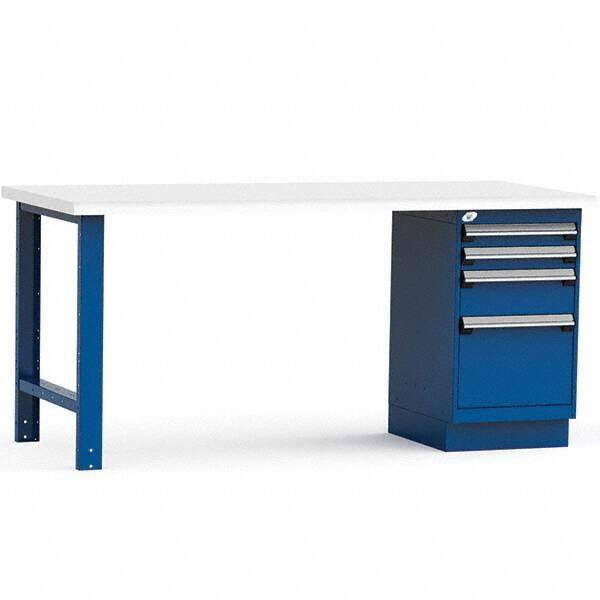 Rousseau Metal - Stationary Work Benches, Tables Type: Work Bench Top Material: Laminated Plastic - All Tool & Supply