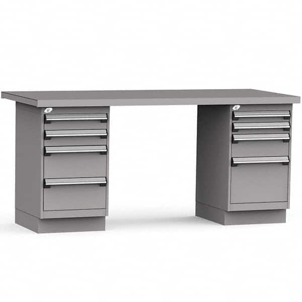 Rousseau Metal - Stationary Work Benches, Tables Type: Work Bench Top Material: Painted Steel - All Tool & Supply