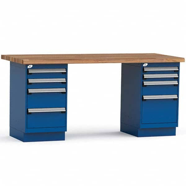 Rousseau Metal - Stationary Work Benches, Tables Type: Work Bench Top Material: Laminated Wood - All Tool & Supply