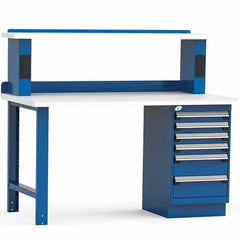 Rousseau Metal - Stationary Work Benches, Tables Type: Work Bench Top Material: Laminated Plastic - All Tool & Supply