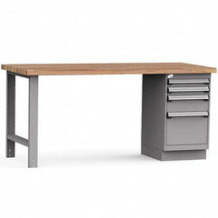 Rousseau Metal - Stationary Work Benches, Tables Type: Work Bench Top Material: Laminated Wood - All Tool & Supply