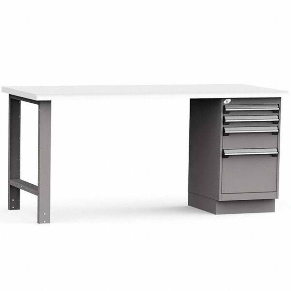 Rousseau Metal - Stationary Work Benches, Tables Type: Work Bench Top Material: Laminated Plastic - All Tool & Supply