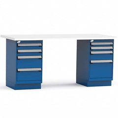 Rousseau Metal - Stationary Work Benches, Tables Type: Work Bench Top Material: Laminated Plastic - All Tool & Supply