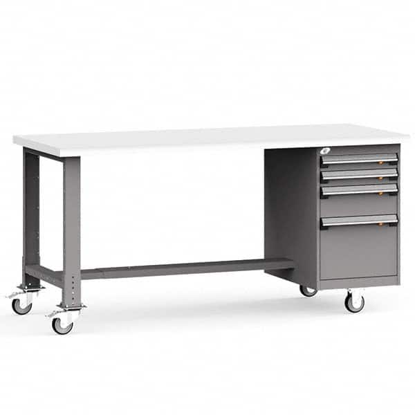 Rousseau Metal - Mobile Work Benches Type: Mobile Workbench Length: 60 (Inch) - All Tool & Supply