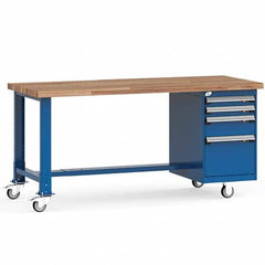 Rousseau Metal - Mobile Work Benches Type: Mobile Workbench Length: 72 (Inch) - All Tool & Supply