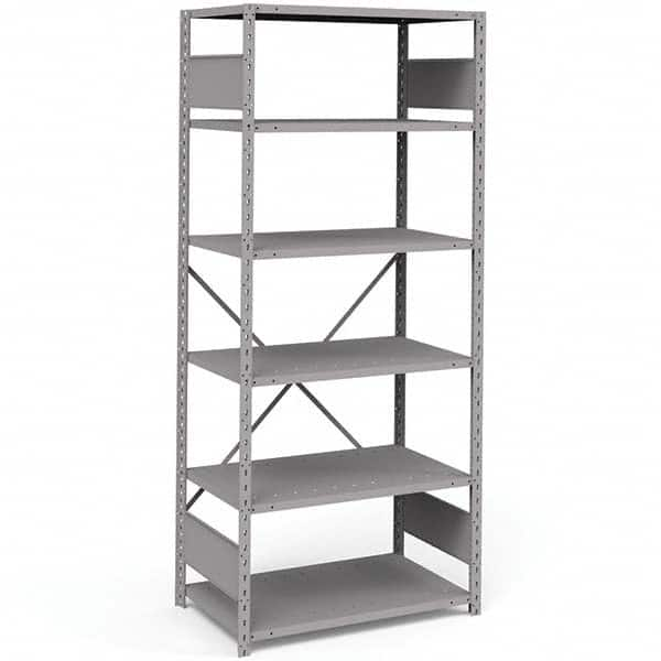 Rousseau Metal - Steel Shelving Type: Shelving Starter or Add-On: Starter - All Tool & Supply