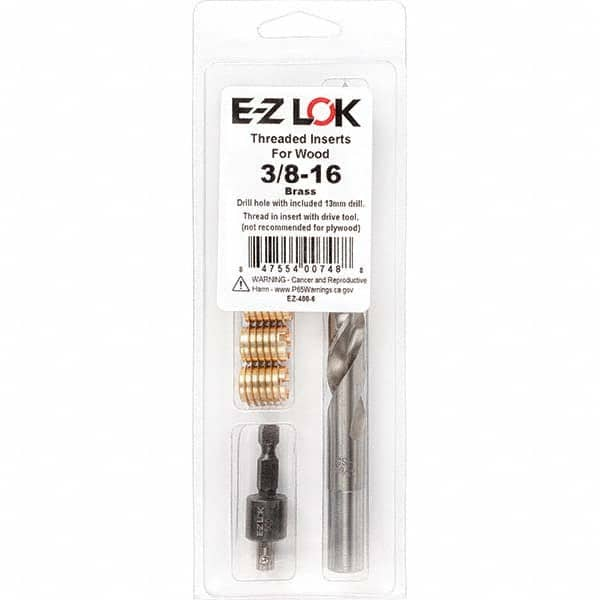 E-Z LOK - Thread Repair Kits Insert Thread Size (Inch): 3/8-16 Includes Drill: Yes - All Tool & Supply