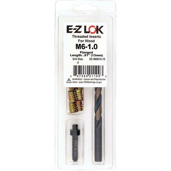 E-Z LOK - Thread Repair Kits Insert Thread Size (mm): M6x1.00 Includes Drill: Yes - All Tool & Supply