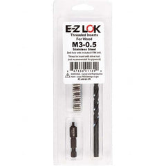 E-Z LOK - Thread Repair Kits Insert Thread Size (mm): M3x0.50 Includes Drill: Yes - All Tool & Supply