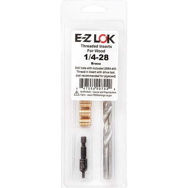 E-Z LOK - Thread Repair Kits Insert Thread Size (Inch): 1/4-28 Includes Drill: Yes - All Tool & Supply