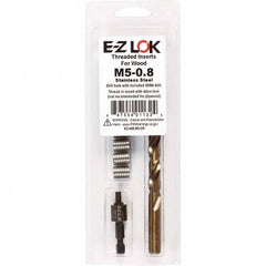 E-Z LOK - Thread Repair Kits Insert Thread Size (mm): M5x0.80 Includes Drill: Yes - All Tool & Supply