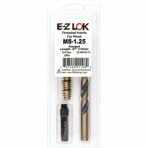 E-Z LOK - Thread Repair Kits Insert Thread Size (mm): M8x1.25 Includes Drill: Yes - All Tool & Supply