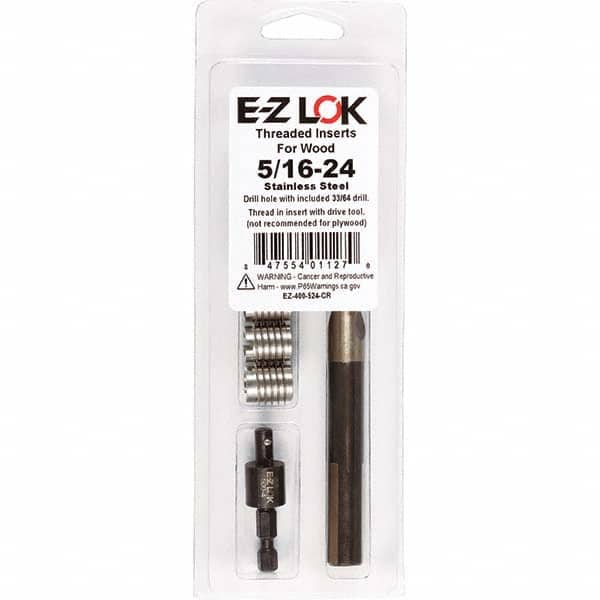 E-Z LOK - Thread Repair Kits Insert Thread Size (Inch): 5/16-24 Includes Drill: Yes - All Tool & Supply