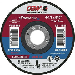 CGW Abrasives - Cutoff Wheels Tool Compatibility: Angle Grinders Wheel Diameter (Inch): 6 - All Tool & Supply