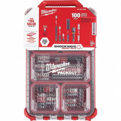 Milwaukee Tool - Power & Impact Screwdriver Bit Sets Point Type: Phillips; Slotted; Square; Torx Tool Type: Driver Bit - All Tool & Supply