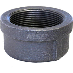 Black Cap: 5″, 150 psi, Threaded Malleable Iron, Black Finish, Class 150