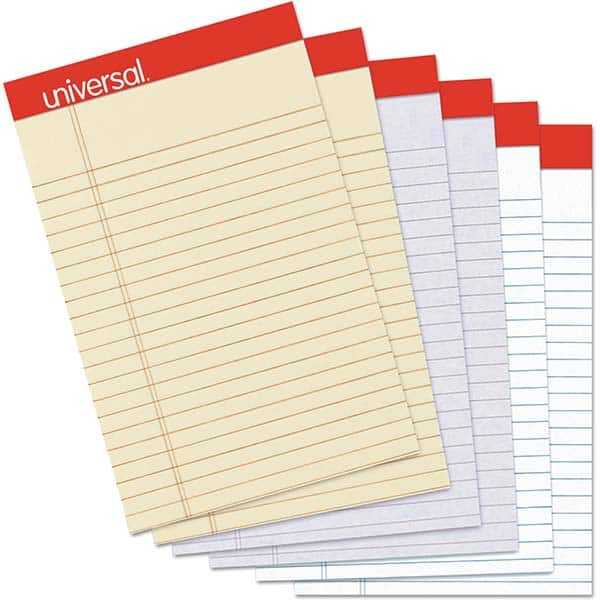 UNIVERSAL - Note Pads, Writing Pads & Notebooks Writing Pads & Notebook Type: Writing Pad Size: 5 x 8 - All Tool & Supply