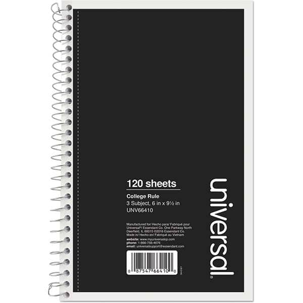 UNIVERSAL - Note Pads, Writing Pads & Notebooks Writing Pads & Notebook Type: Notebook Size: 9-1/2 x 6 - All Tool & Supply