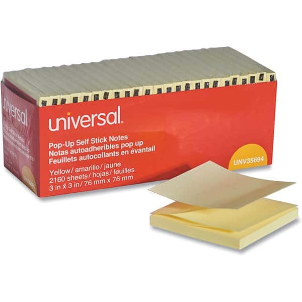 UNIVERSAL - Note Pads, Writing Pads & Notebooks Writing Pads & Notebook Type: Self-Stick Notes Size: 3 x 3 - All Tool & Supply