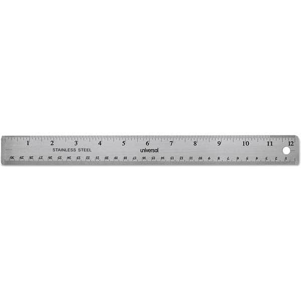 UNIVERSAL - Steel Rules Length (Inch): 12 Material: Stainless Steel - All Tool & Supply