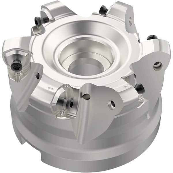 Seco - Indexable High-Feed Face Mills Cutting Diameter (Inch): 3.307 Cutting Diameter (mm): 84.00 - All Tool & Supply