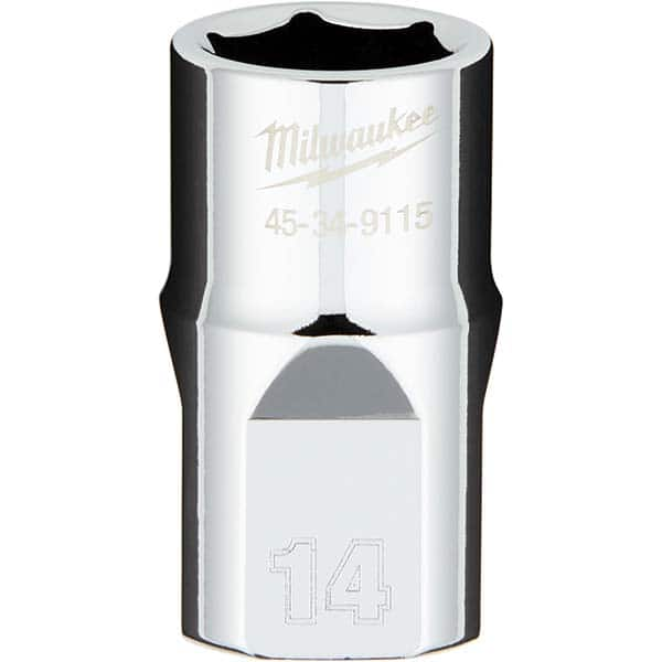 Milwaukee Tool - Hand Sockets Drive Size (Inch): 1/2 Size (mm): 14.0000 - All Tool & Supply