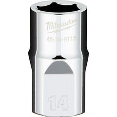 Milwaukee Tool - Hand Sockets Drive Size (Inch): 1/2 Size (mm): 14.0000 - All Tool & Supply