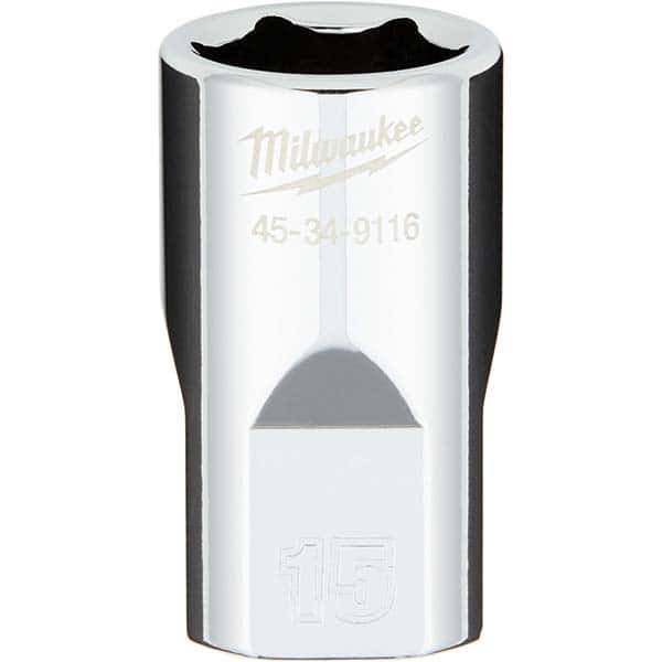 Milwaukee Tool - Hand Sockets Drive Size (Inch): 1/2 Size (mm): 15.0000 - All Tool & Supply