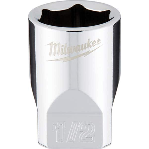 Milwaukee Tool - Hand Sockets Drive Size (Inch): 1/4 Size (Inch): 1/2 - All Tool & Supply