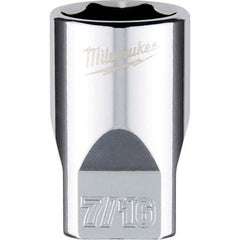 Milwaukee Tool - Hand Sockets Drive Size (Inch): 1/4 Size (Inch): 7/16 - All Tool & Supply