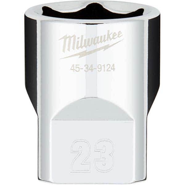 Milwaukee Tool - Hand Sockets Drive Size (Inch): 1/2 Size (mm): 23.0000 - All Tool & Supply