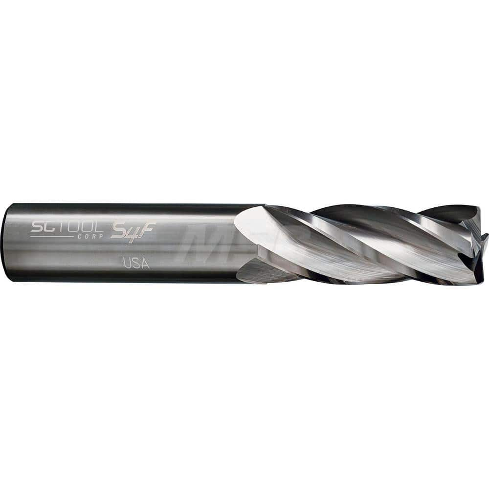 Ball End Mill: 0.4375″ Dia, 1.25″ LOC, 4 Flute, Solid Carbide 3″ OAL, 7/16″ Shank Dia, 30 ° Helix, Uncoated, Single End