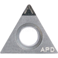 Kyocera TPMT222AP KPD001 Grade  PCD, 11 Degree, Triangle, Positive Rake Angle, Neutral Turning Insert for Continuous and Finishing-Medium in (N) Non-Ferrous Metals and (S) Titanium Alloy