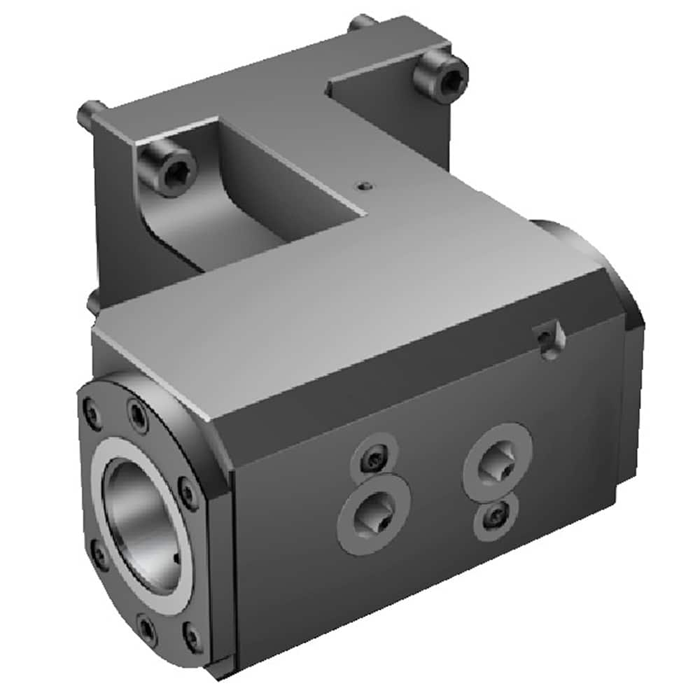 Modular Lathe Adapter/Mount: Left Hand Cut, C4 Modular Connection Through Coolant, Series Cx-TR/LI-MS-DT