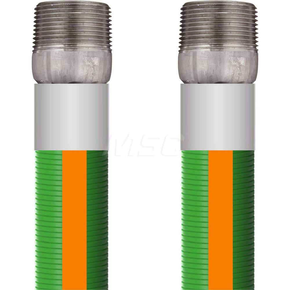 Chemical & Petroleum Hose; Inside Diameter (Inch): 2; Outside Diameter (Decimal Inch): 2.6000; Overall Length: 15; Type: Chemical Handling Hose; Connection Type: MPT; Minimum Temperature (F): -40.000; Maximum Temperature (F): 250.000; Material: Polypropyl