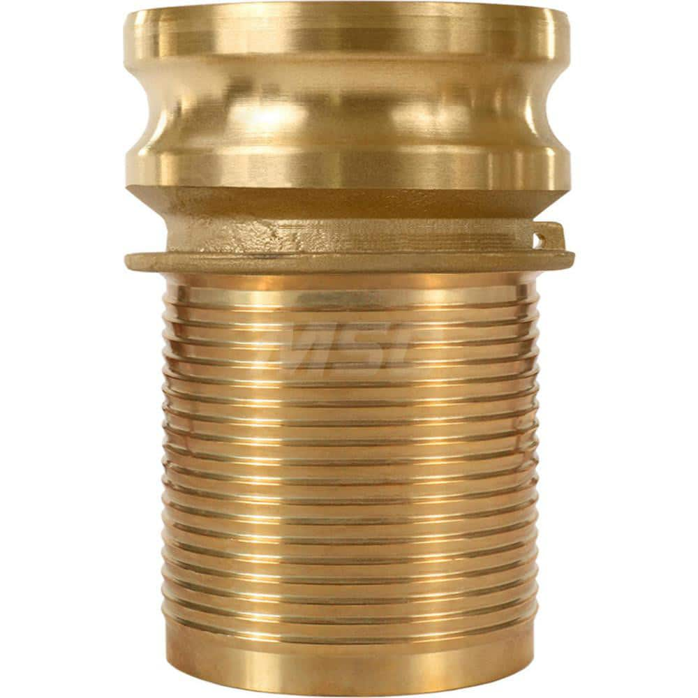 E Type Quick Coupling: 2-1/2″ Hose ID, 2-1/2″ Part E, Brass