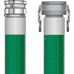 Liquid Suction & Discharge Hose; Inside Diameter (Inch): 4; Length (Feet): 25; Outside Diameter (Decimal Inch): 4.5600; Material: PVC; Working Pressure (psi): 50.000; Vacuum Rating: 29 In. Hg; Color: Green; Minimum Temperature (F): -23.000; Maximum Temper