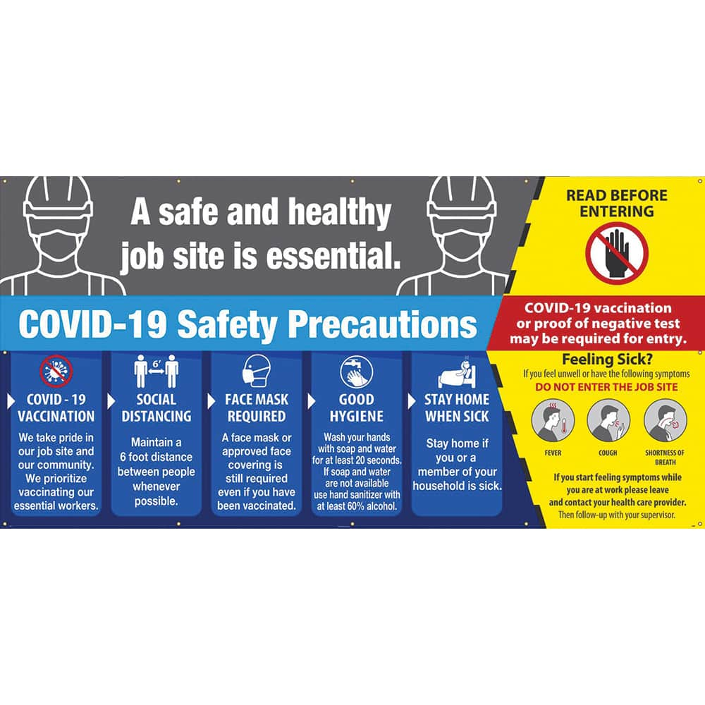 NMC - Banners Message Type: COVID-19 Legend: COVID-19 Safety Precautions - All Tool & Supply