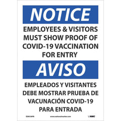 NMC - Safety Signs Message Type: COVID-19 Message or Graphic: Message Only - All Tool & Supply