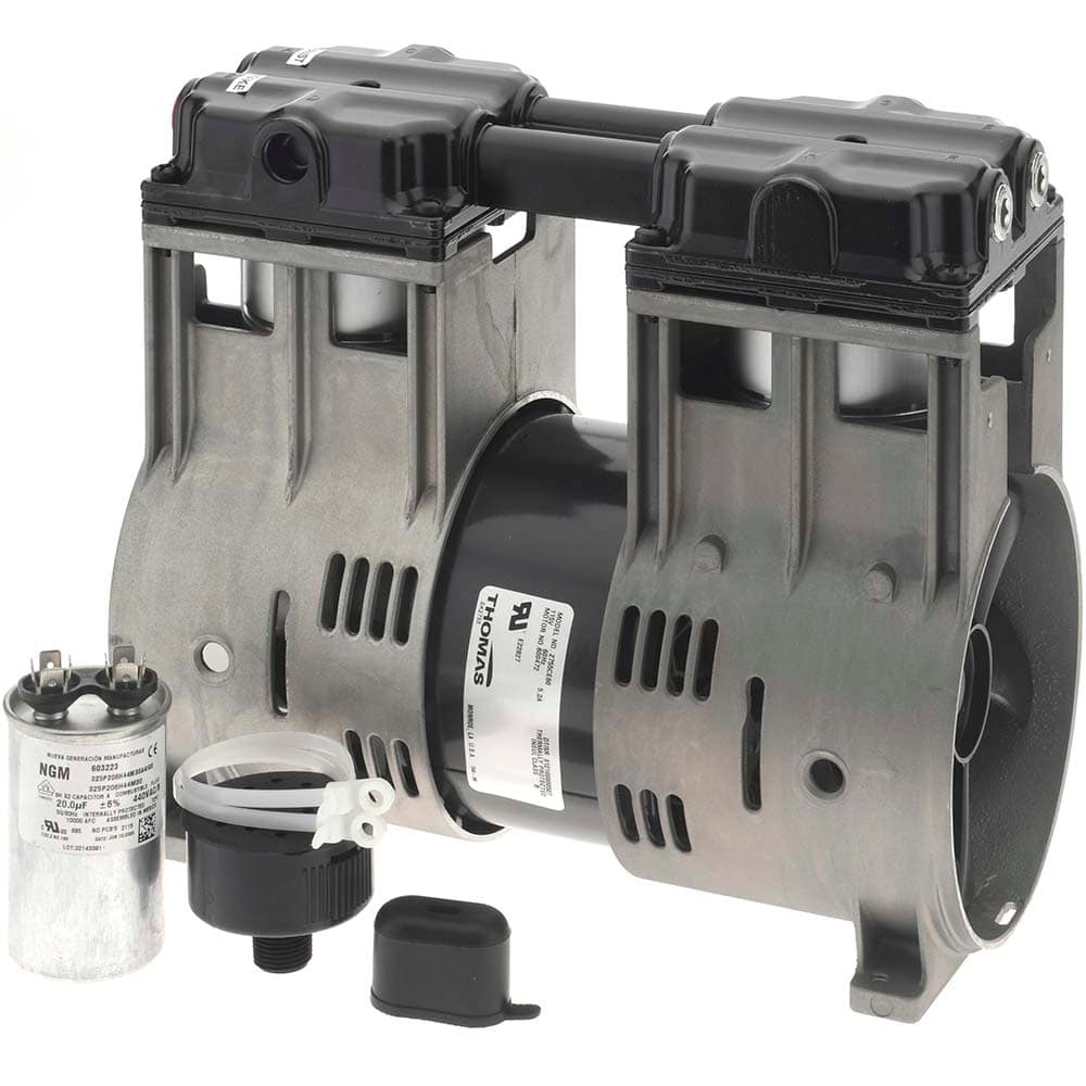 Thomas - Piston-Type Vacuum Pumps Type: Vacuum Voltage: 115 VAC - All Tool & Supply