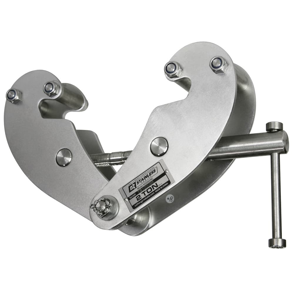 OZ Lifting Products - Beam Clamps & C-Clamps Type: Beam Clamp Maximum Flange Thickness: 0.9400 (Decimal Inch) - All Tool & Supply