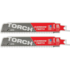 Milwaukee Tool - Reciprocating Saw Blades Blade Material: Carbide Blade Length (Inch): 6 - All Tool & Supply